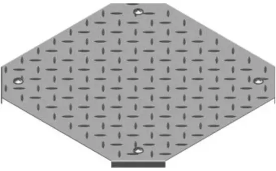 Зображення Кришка протекторної пластини для хрестовини горизонтальної з фіксатором PZCZKRT500 (107450)