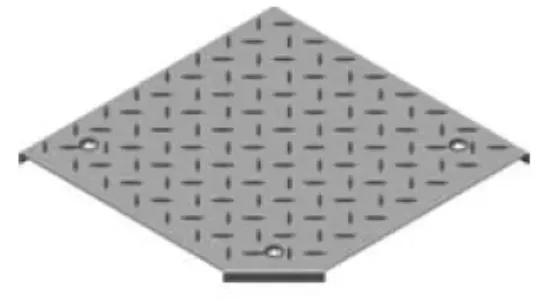 Зображення Кришка протекторної пластини для горизонтального поворот на 90° з фіксатором PZKKRT200 (107120)