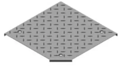 Зображення Кришка протекторної пластини для горизонтального поворот на 90° з фіксатором PZKKRT300 (107130)