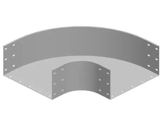 Зображення Поворот 90° горизонтальний KKZC600H200 (370760)