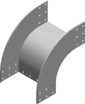 Зображення Поворот 90° горизонтальний зовнішній LZZP300H200 (371430)