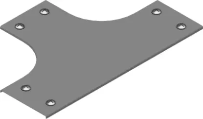 Зображення Кришка для горизонтального трійника з фіксатором PZTKZC100 (304310)