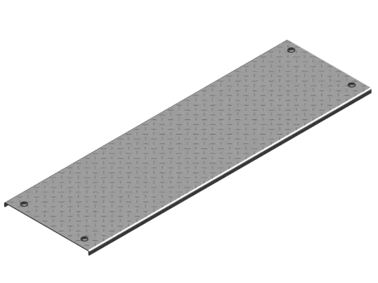 Зображення Кришка протекторної пластини з замком PZKRT400/3 (107040)