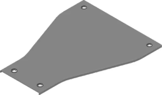 Зображення Кришка для прямого редуктора з фіксатором PZRKZP500/400 (303250)