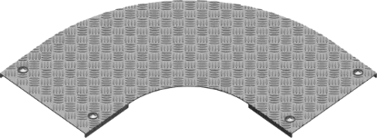 Зображення Кришка протекторної пластини для горизонтального поворот на 90° PZKZRT200 (305020)