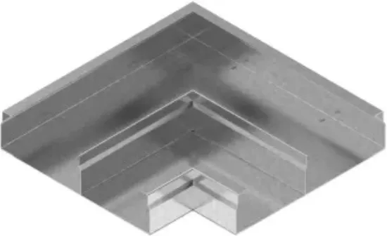 Зображення Поворот 90° горизонтальний - 2 компл. KKNd350H48 (570835)