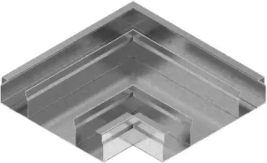 Зображення Поворот 90° горизонтальний - 3 компл. KKNt250H48 (570925)