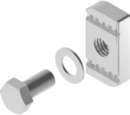 Зображення Болт + шайба + прямокутна гайка (компл.)8x25 (650451)