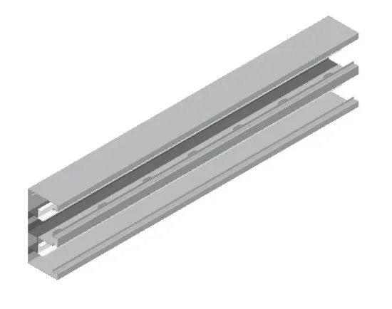 Зображення Канал настінний двосекційний (лакований) - 2 компл. KSd215H68/2 (960121)