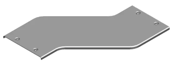 Зображення Кришка для горизонтального обхіду - права H50, H100 з фіксатором PZOPZZC400 (306340)