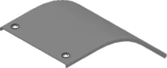 Зображення Кришка для вертикального поворот 45° - зовнішня H100 з фіксатором PZLZZMP500H100 (332950)