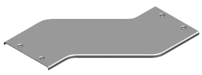 Зображення Кришка для горизонтального обхіду - права H200 з фіксатором PZOPZZP500H200 (333740)