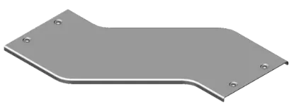 Зображення Кришка для горизонтального обхіду - ліва H200 з фіксатором PZOLZZC500H200 (334240)