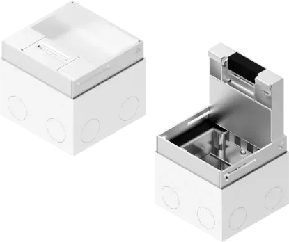 Зображення Коробка оцинкована з блокуванням відкривання та кришкою з нержавіючої сталі для захисних кабелів POPZ280H110GE (242821)