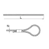 Зображення Трос сталевий з петлею та універсальним затискачем LPZU1/7 (670046)