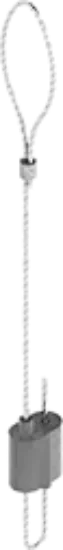 Зображення Трос сталевий з петлею та універсальним затискачем LPZU2/7 (670056)